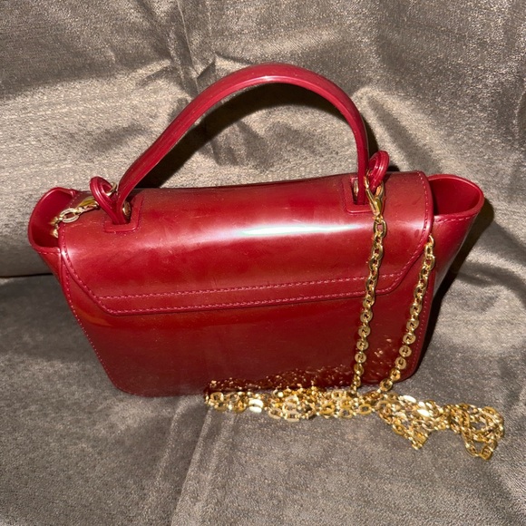 2/$35 NWOT Deluxity Red Patent Leather Handbag - Picture 4 of 6